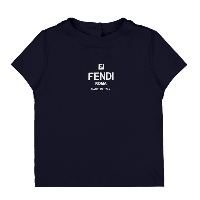 Fendi Baby Unisex T-Shirt Blauw