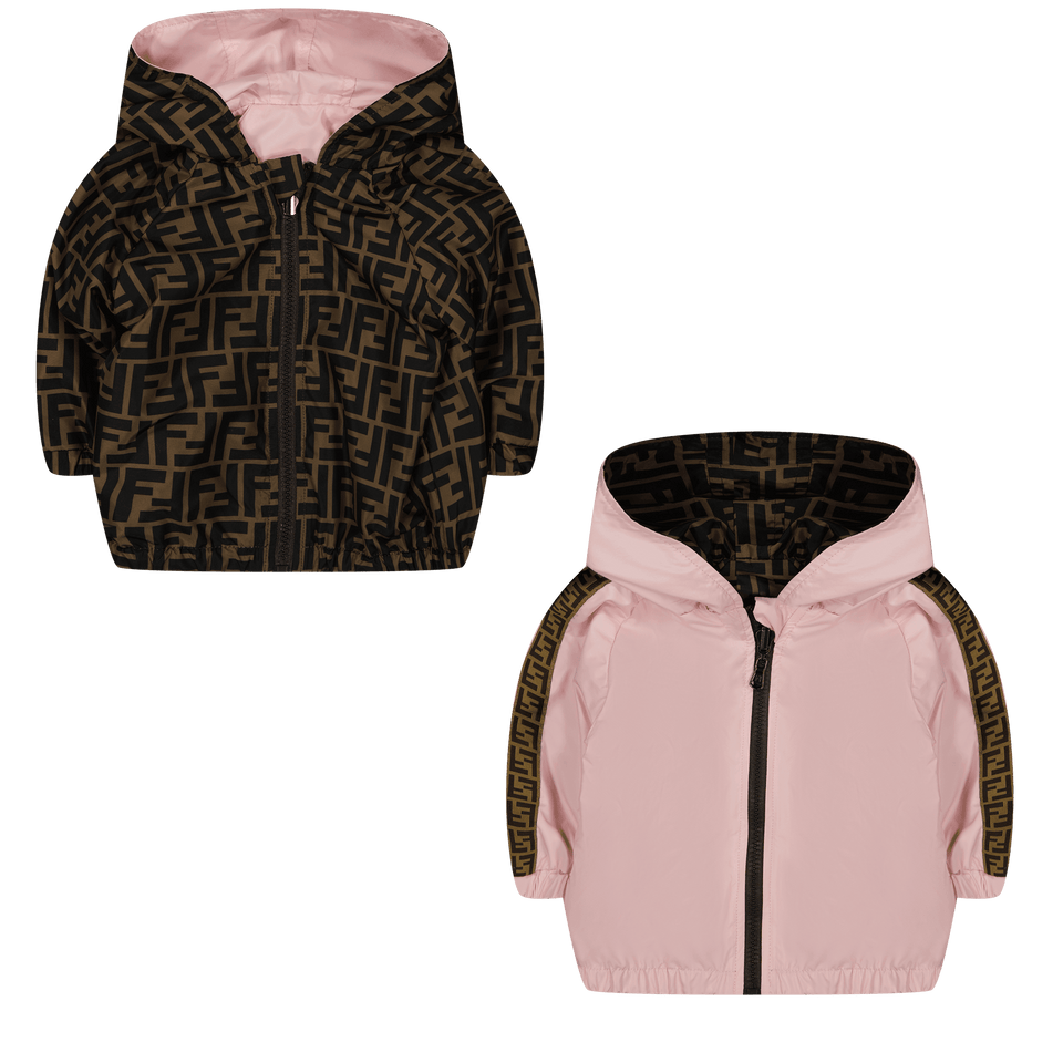 Fendi BUA037 A7LS baby coat light pink Superstellar