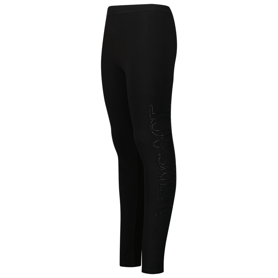 Versace Kinder Meisjes Legging Zwart