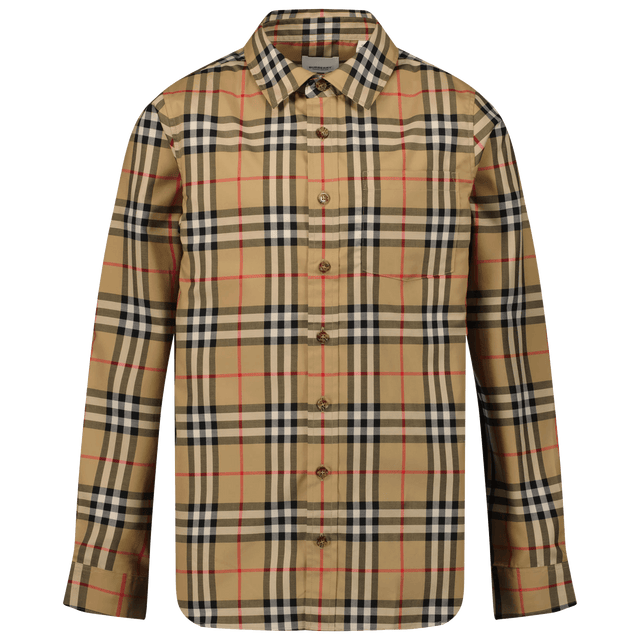 Burberry Kinder Jongens Blouse Beige 3Y