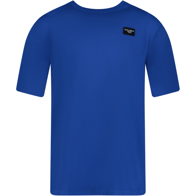 Dolce & Gabbana Kinder T-Shirt Cobalt Blauw 2Y