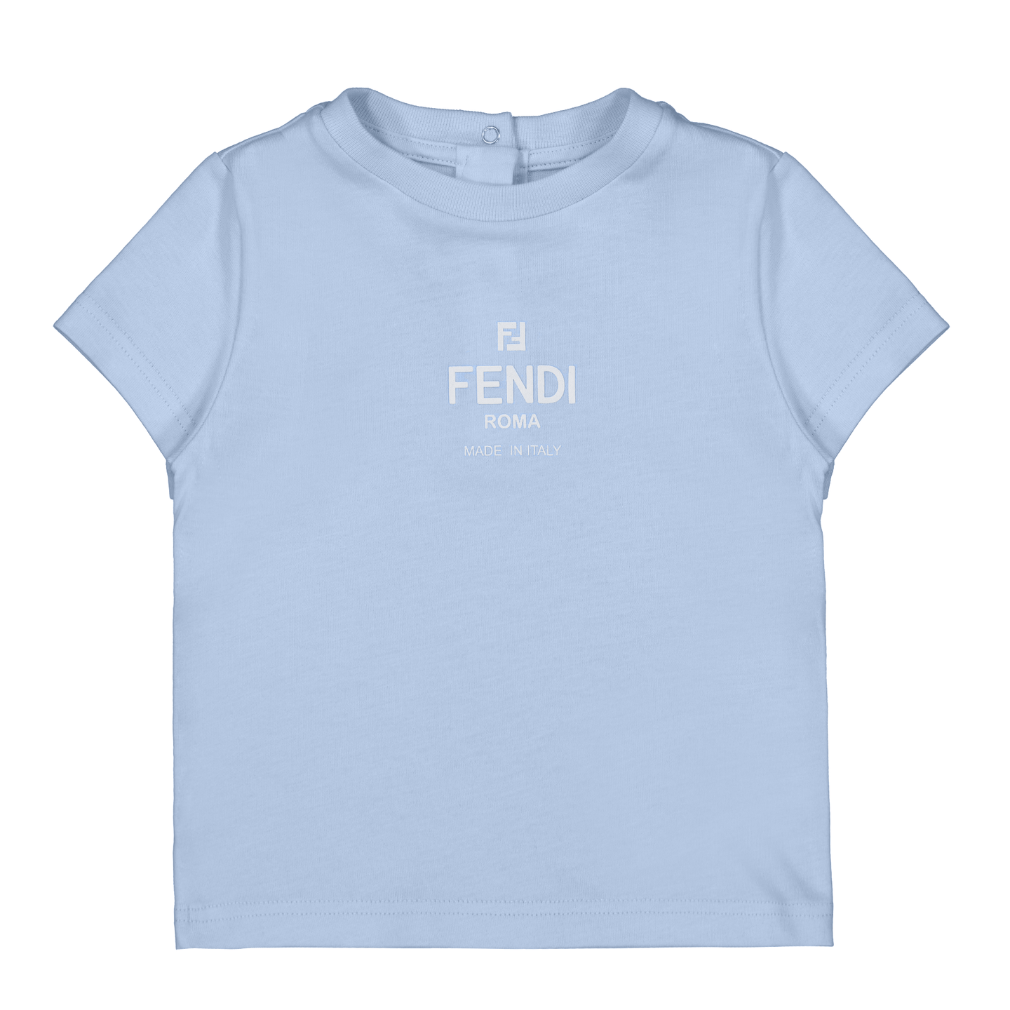 Fendi Baby Unisex T-Shirt Licht Blauw