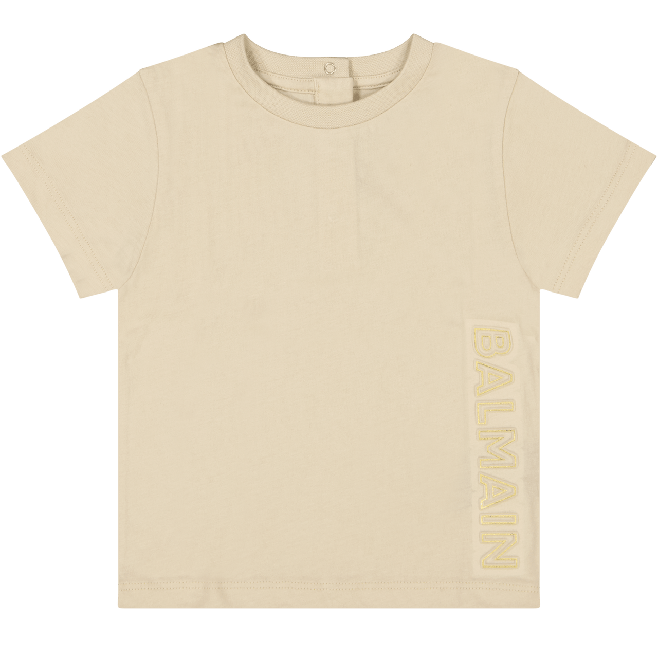 Balmain Baby Unisex T-Shirt Beige 6 mnd
