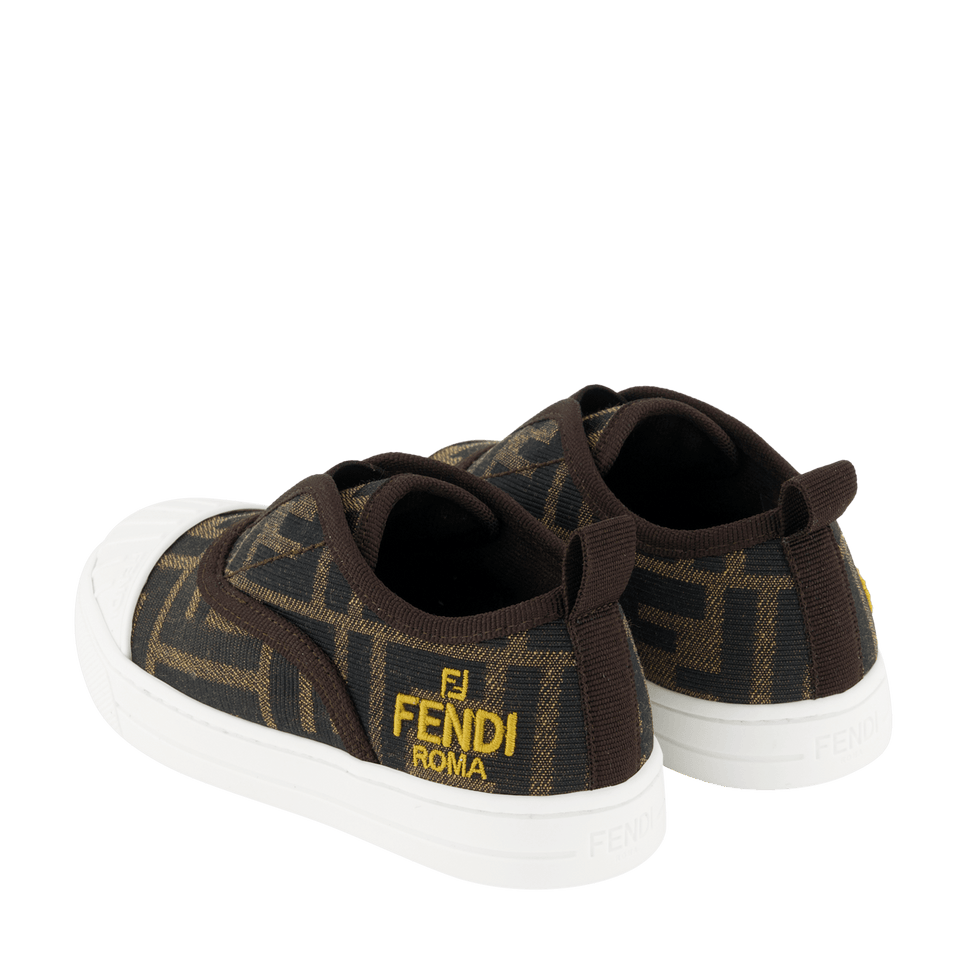 Fendi Kinder Unisex Sneakers Bruin