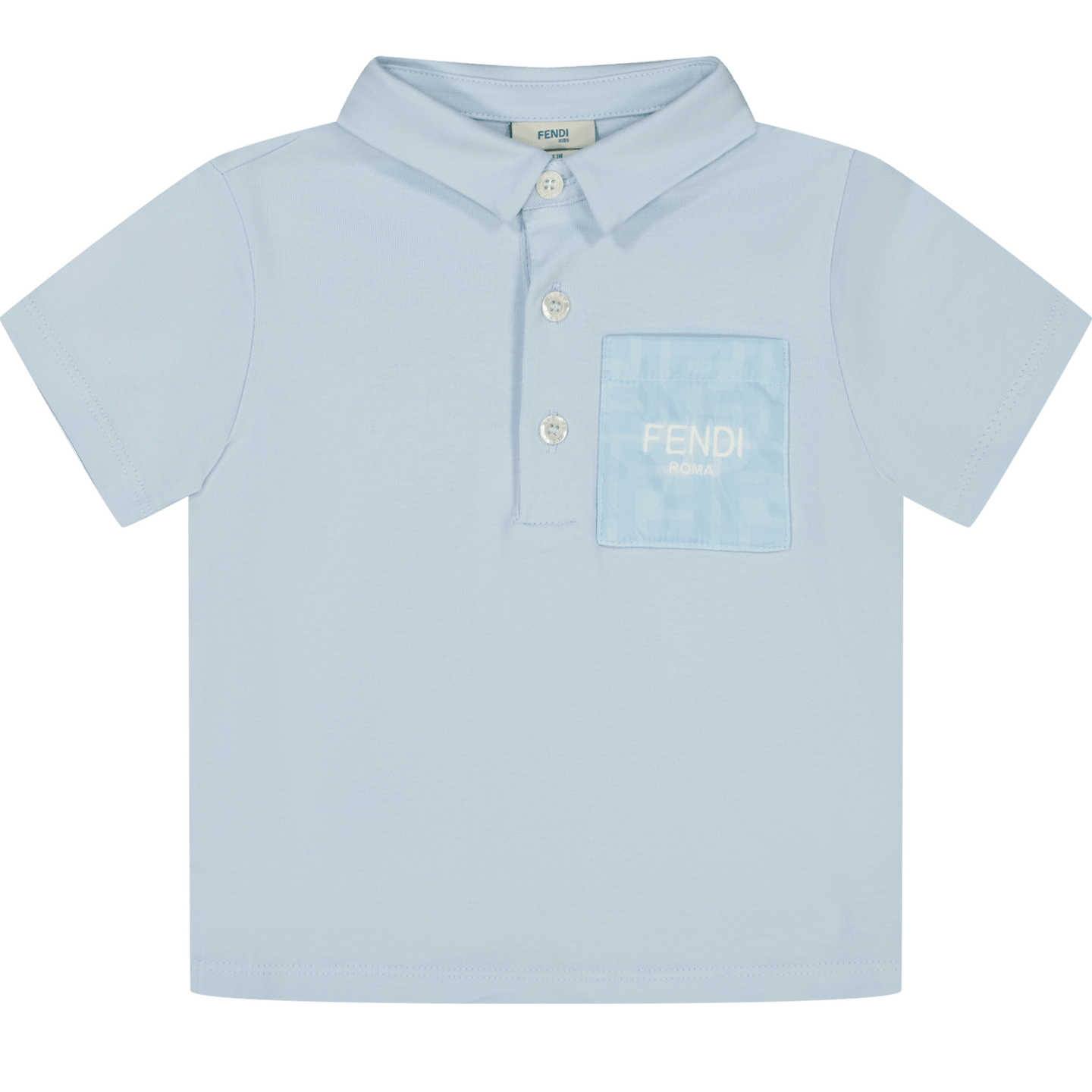 Fendi Baby Jongens Polo Licht Blauw 3 mnd