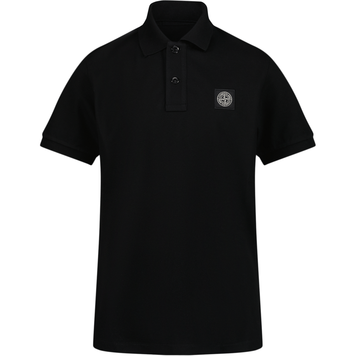 Stone Island Kinder Jongens Polo Zwart 2Y