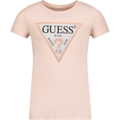Guess Kids Girls T-Shirt Salmon