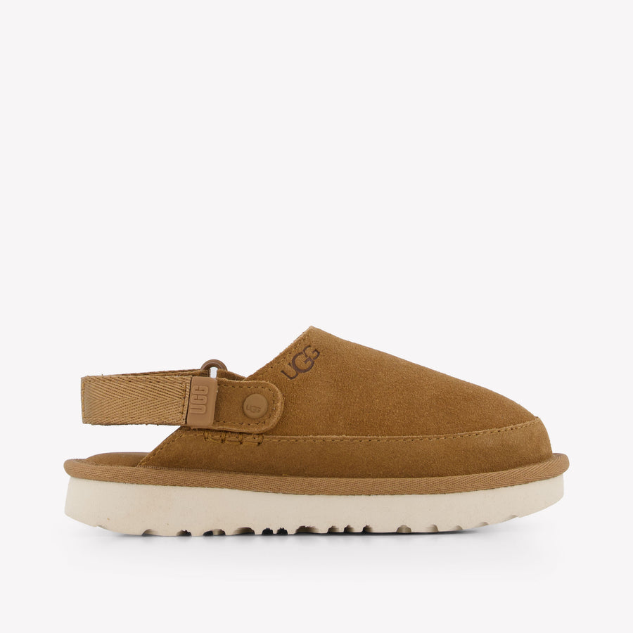 UGG Golden Star Clog Girls Slippers in Camel