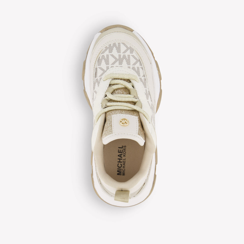 Michael Kors Atlas Meisjes Sneakers In Goud