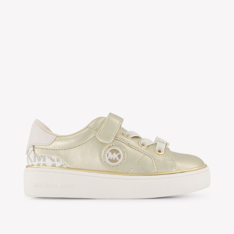 Michael Kors Jem Finn Girls Sneakers In Gold