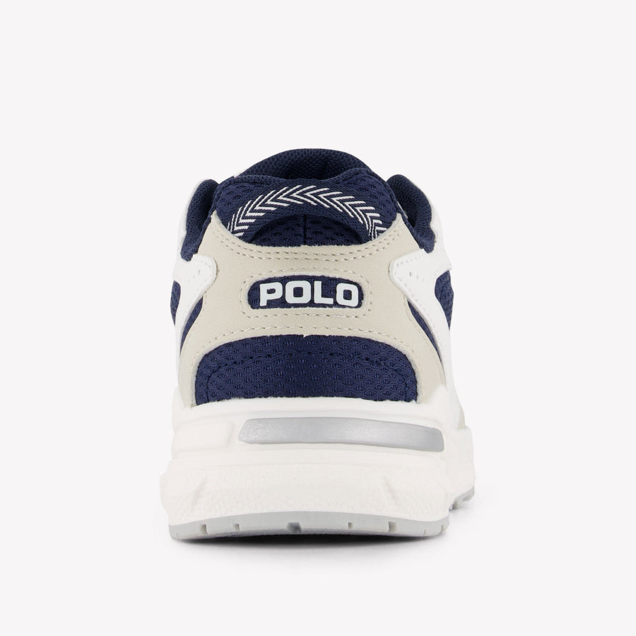 Ralph Lauren Trackster 275 Jongens Sneakers In Wit