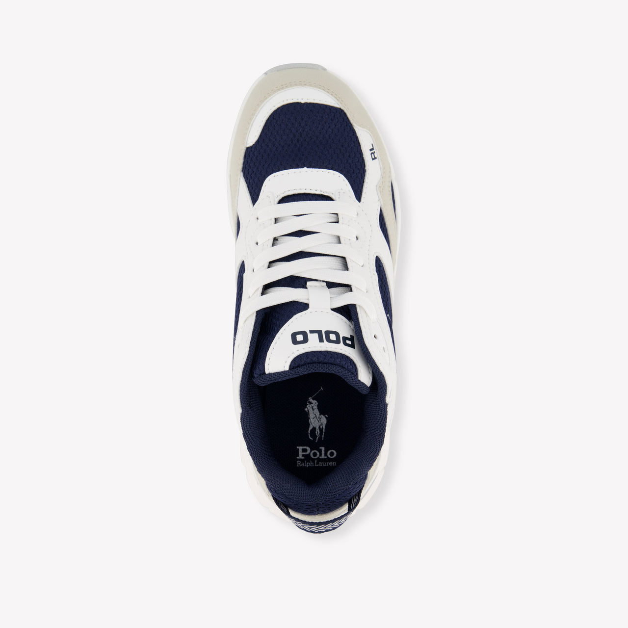 Ralph Lauren Trackster 275 Jongens Sneakers In Wit