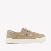 Ralph Lauren FRAZIER BOAT Boys Sneakers In Beige