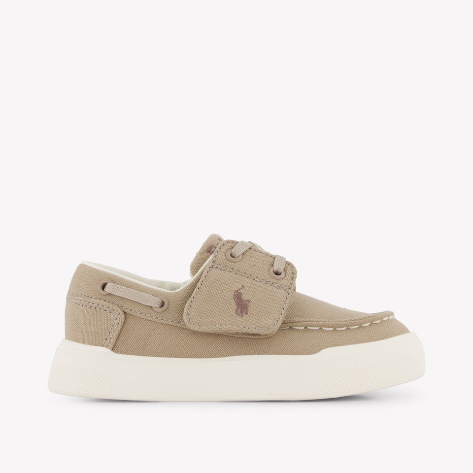 Ralph Lauren FRAZIER BOAT EZ Boys Sneakers In Beige