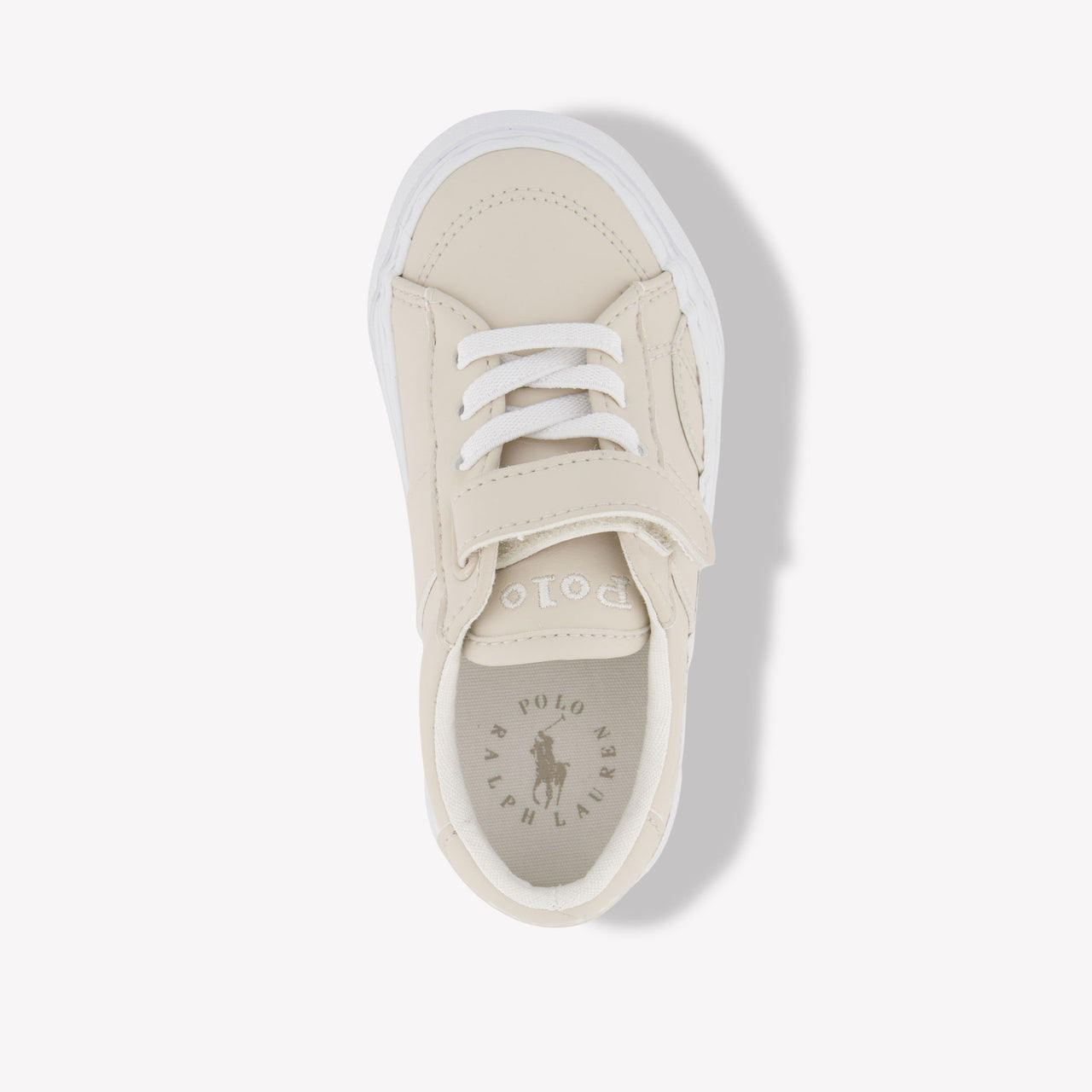 Ralph Lauren RYLEY PS Boys Sneakers In Light Beige