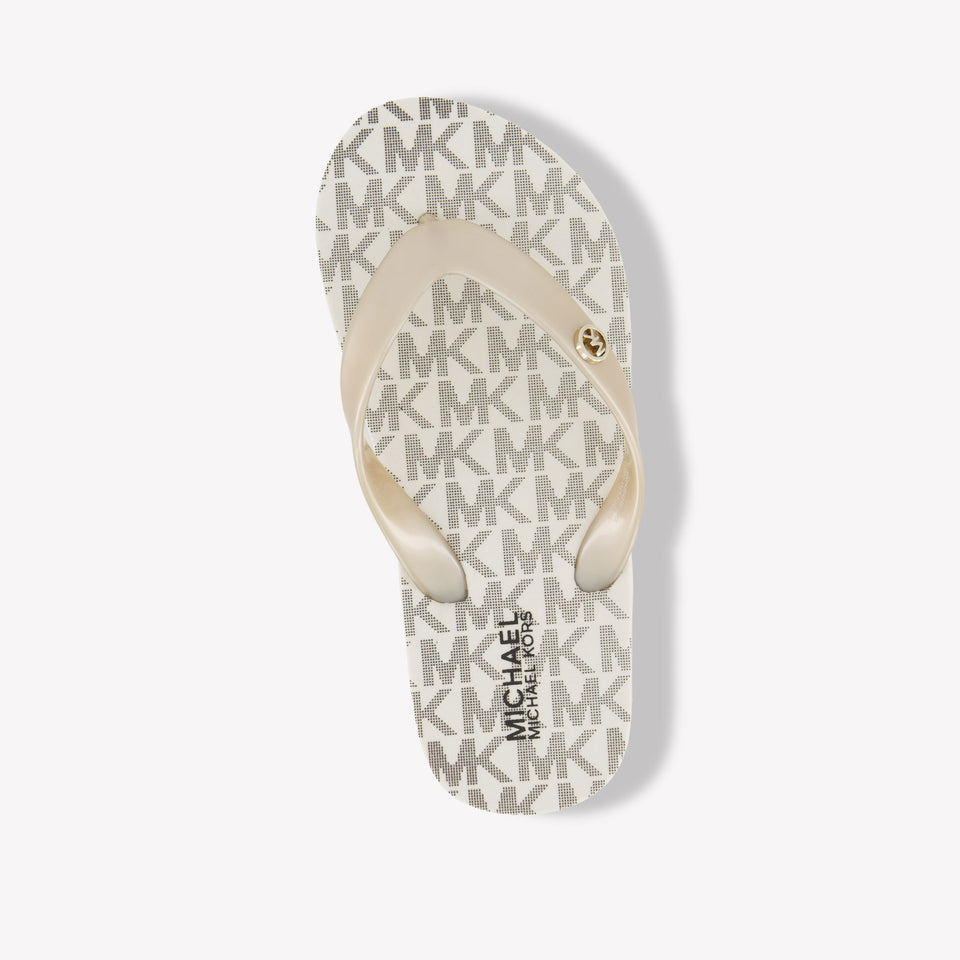 Michael Kors JINX Girls Flipflops In Gold