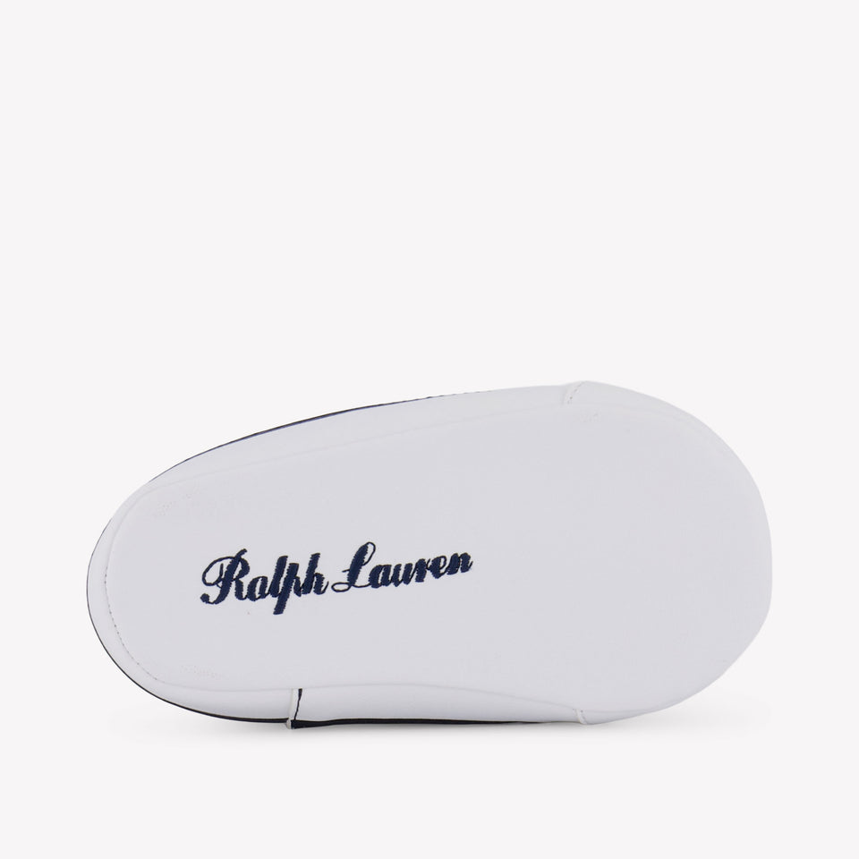 Ralph Lauren QUILTON BEAR Baby Jongens Sneakers In Wit