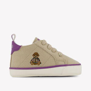 Ralph Lauren Baby Boys Sneakers In Camel