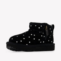 UGG Classic Ultra Mini Shiny Dots Girls Boots in Black