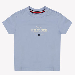 Tommy Hilfiger Baby Unisex T-Shirt In Licht Blauw