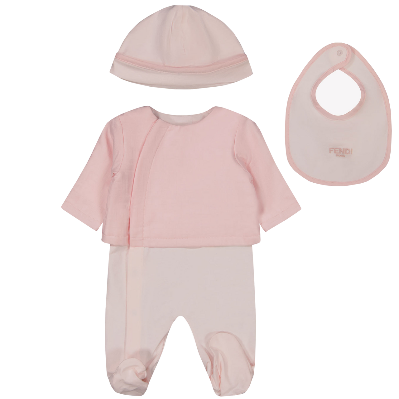 Fendi Baby Girls Playsuit  Light Pink