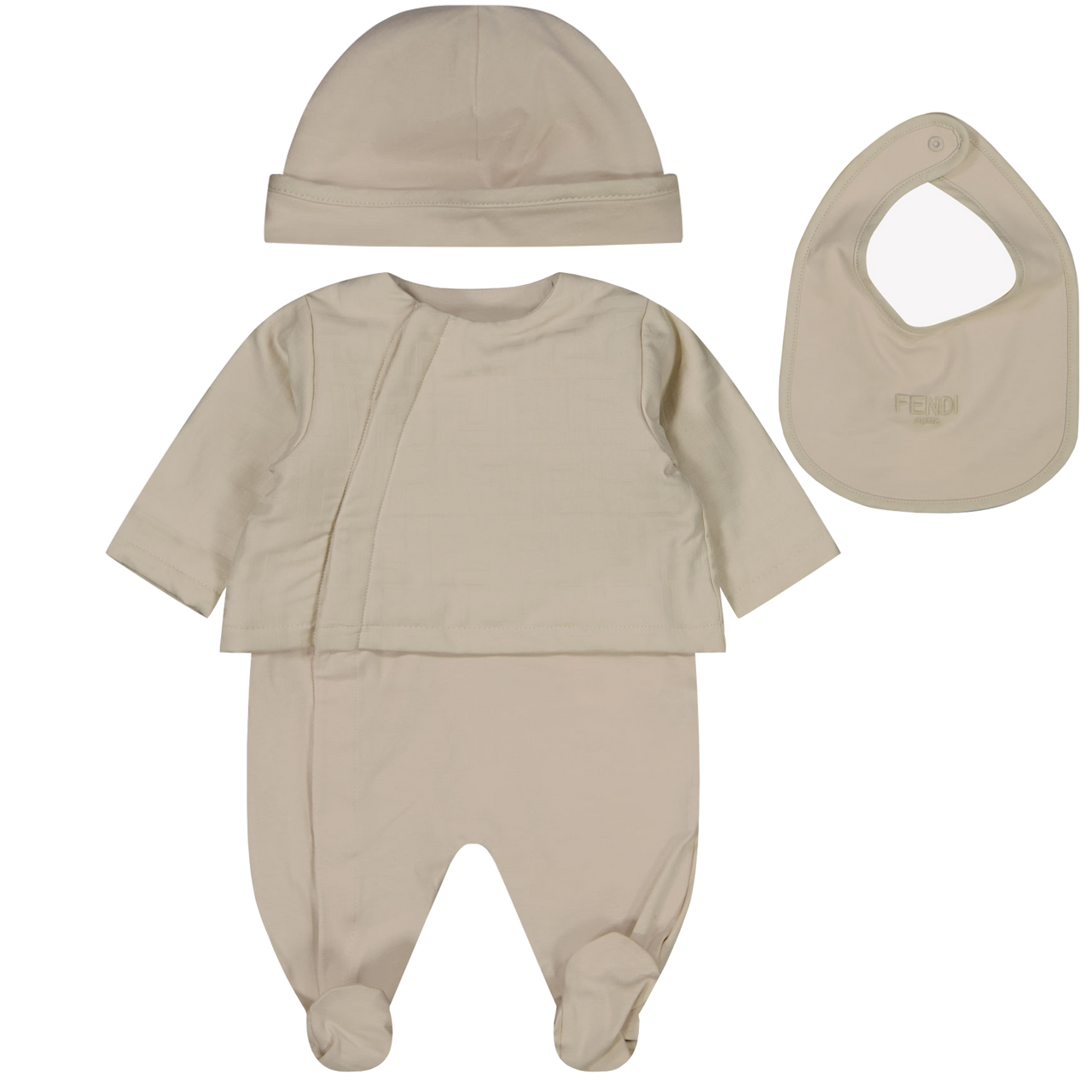 Fendi Baby Unisex Playsuit  Beige