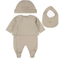 Fendi Baby Unisex Playsuit  Beige