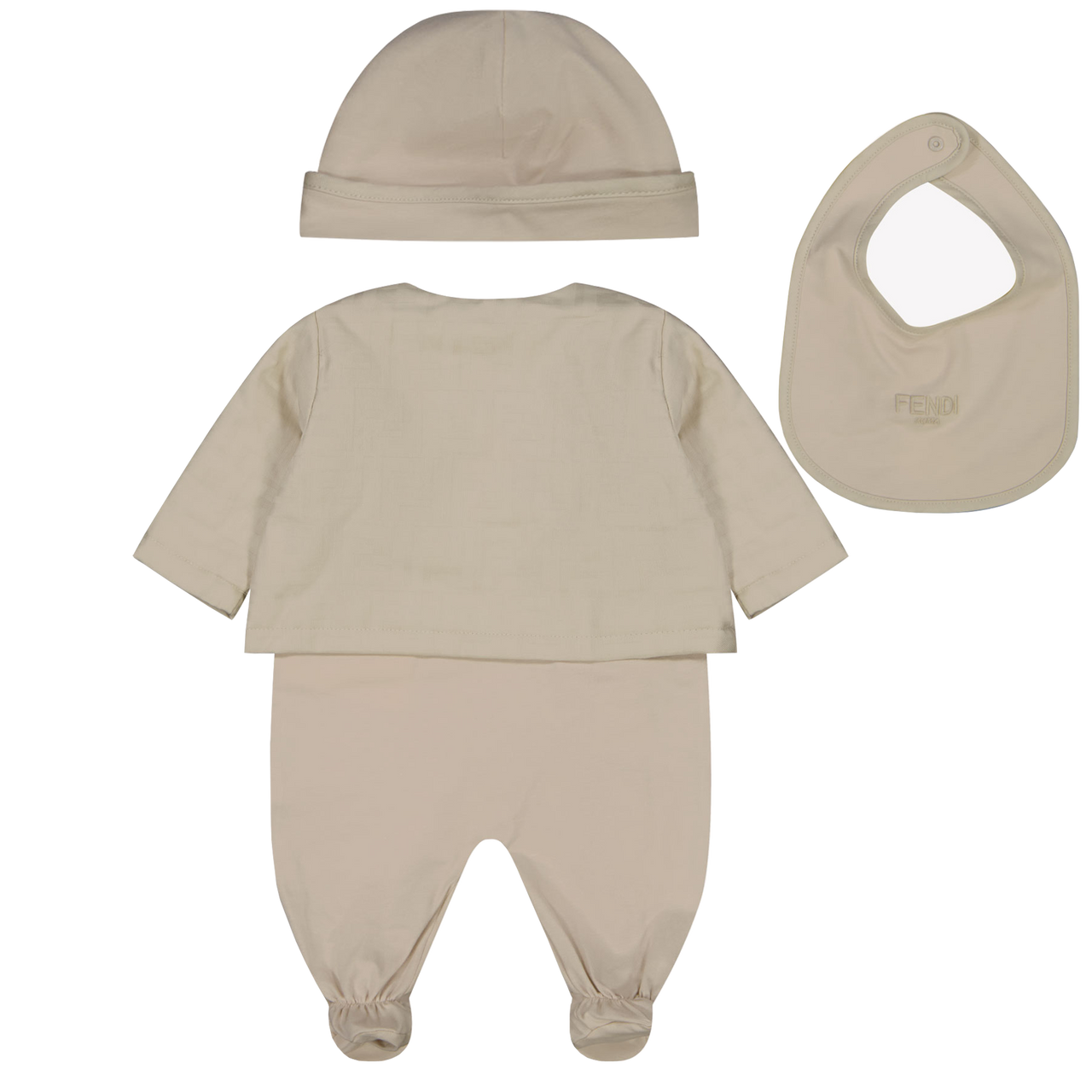 Fendi Baby Unisex Playsuit  Beige