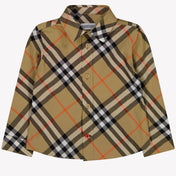Burberry Baby Jongens Blouse In Beige