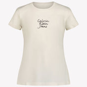 Calvin Klein Kids Girls in T-Shirt OffWhite