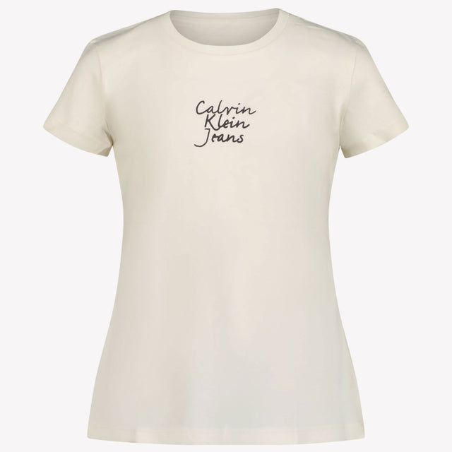 Calvin Klein Children's girls in t-shirt OffWhite