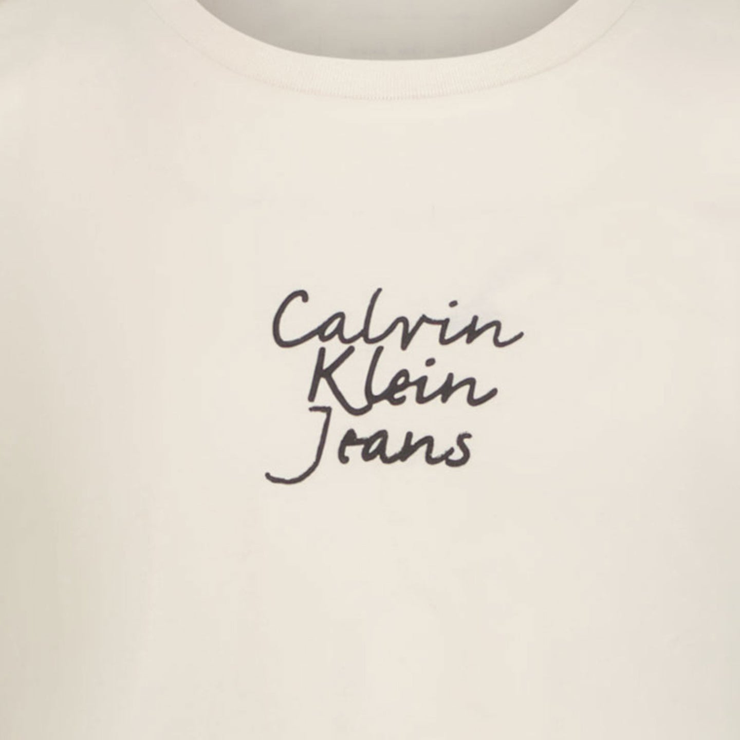 Calvin Klein Kinder Meisjes T-Shirt In Off White