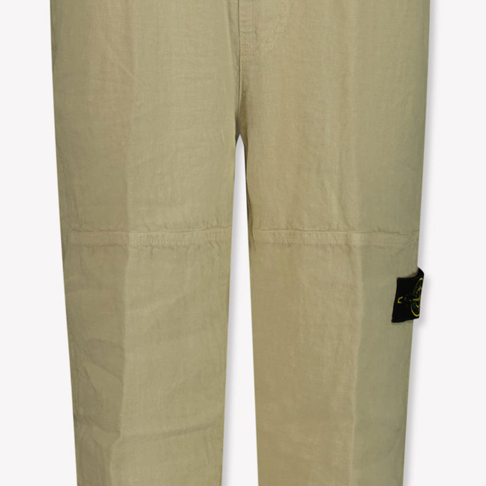 Stone Island Kids Boys in Trousers Beige