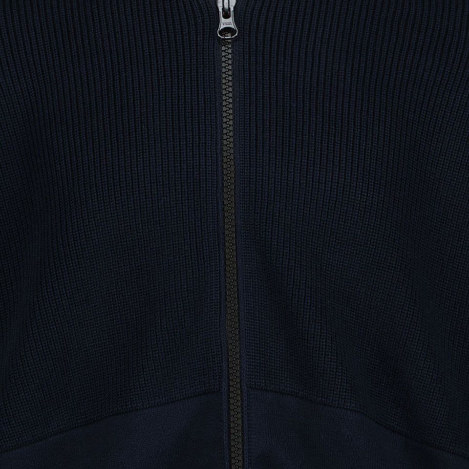 Stone Island Kids Boys Cardigan in Navy