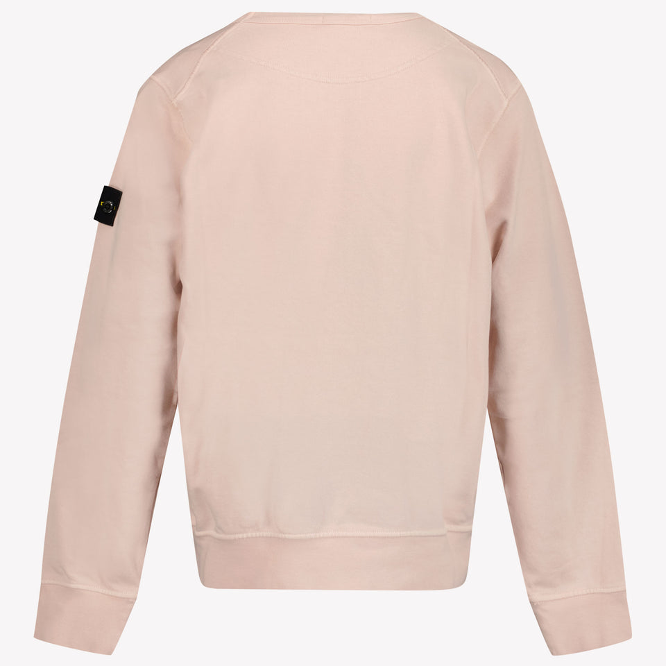 Stone Island Kinder Meisjes Trui In Licht Roze