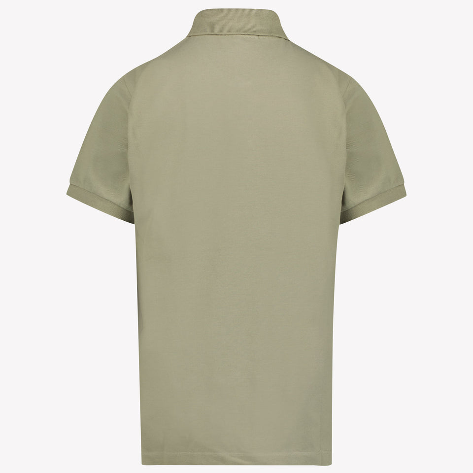 Stone Island Kids Boys Polo in Olive Green