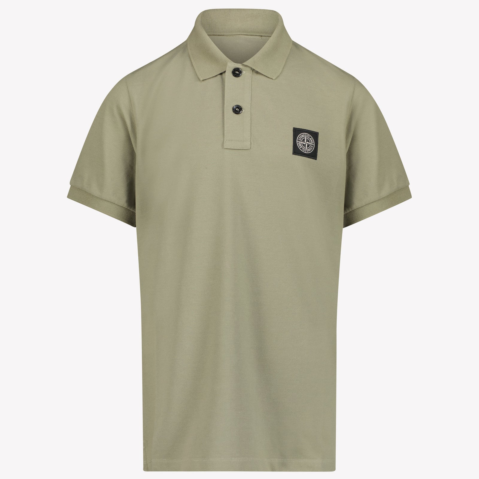 Stone Island Kinder Jongens Polo In Olijf Groen