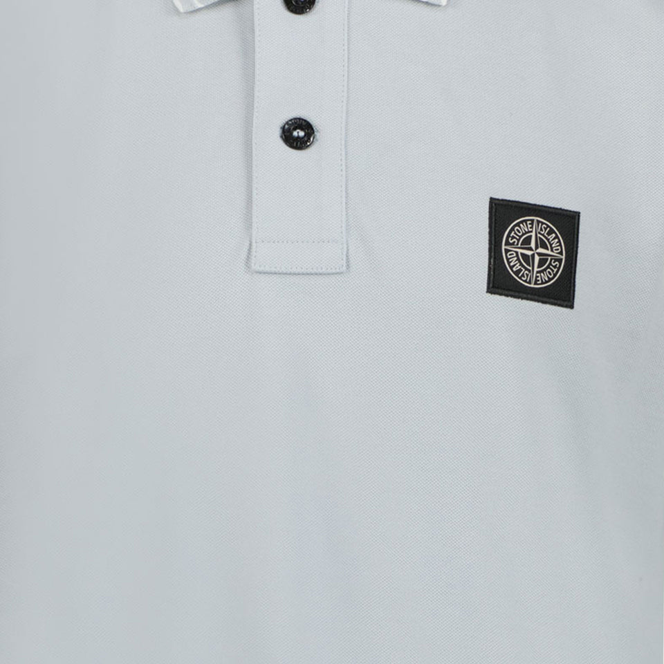 Stone Island Kids Boys Polo in Light Blue