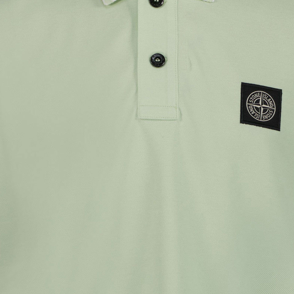 Stone Island Kids Boys Polo in Lime