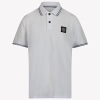 Stone Island Kinder Jongens Polo In Wit