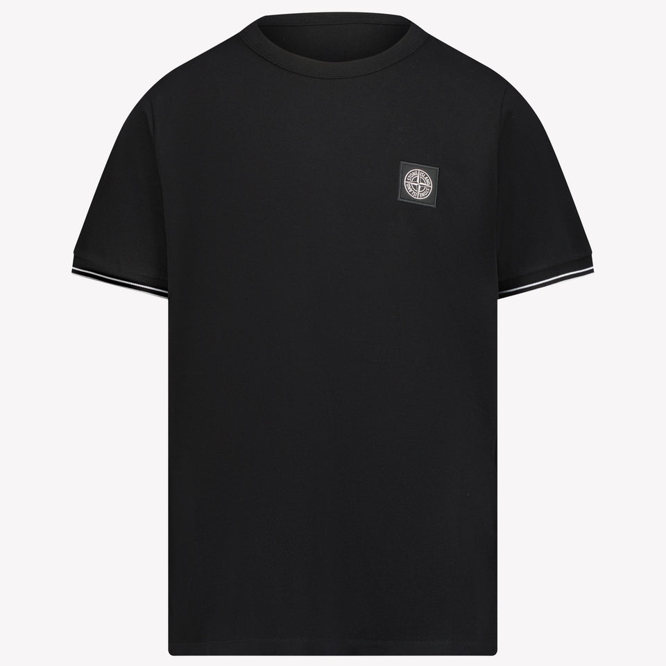 Stone Island Kids Boys in T-Shirt Black