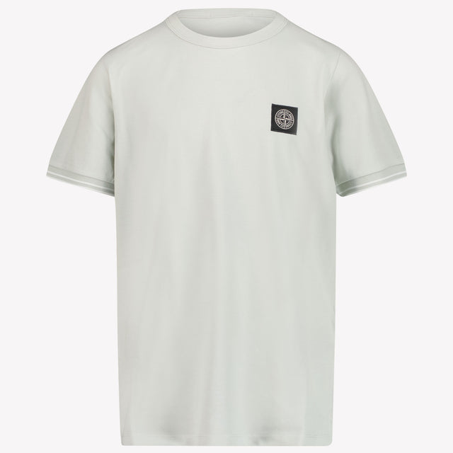 Stone Island Kids Boys in T-Shirt Light Gray