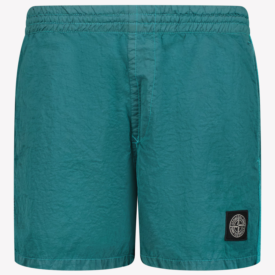 Stone Island Kids Boys Swimwear In turquoise