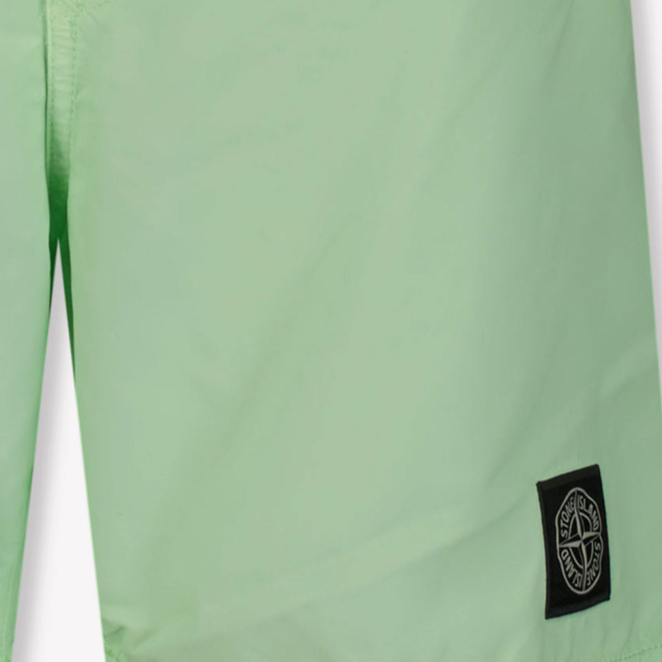 Stone Island Kids Boys Swimwear In Lime