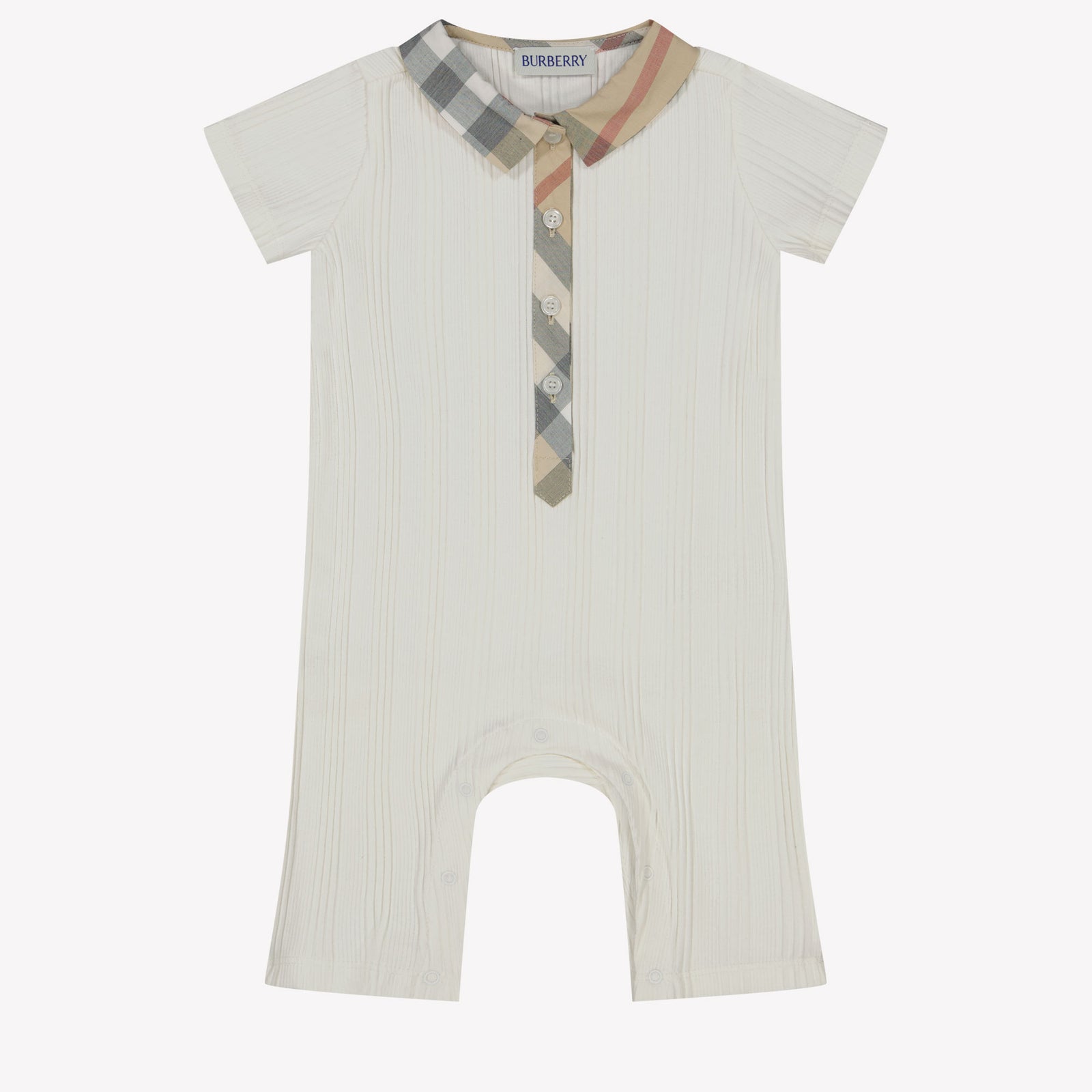 Burberry Jaxon Baby Unisex Playsuit in White