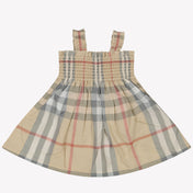 Burberry Tegan Baby Girls Dress in Beige