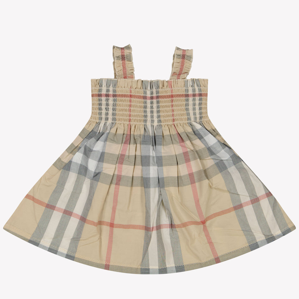 Burberry Tegan Baby Girls Dress in Beige