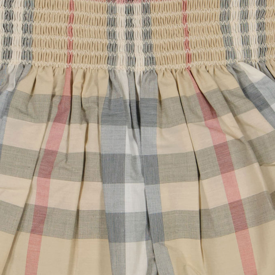 Burberry Tegan Baby Girls Dress in Beige