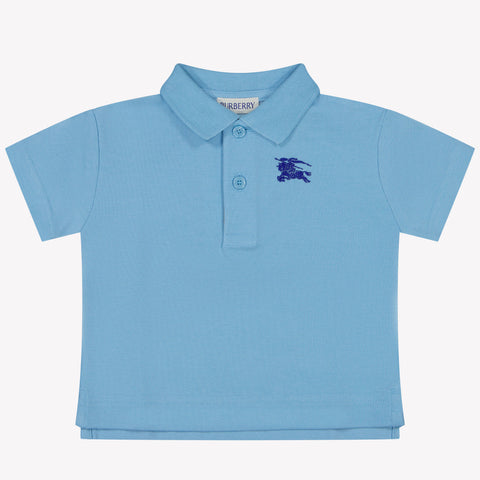 Burberry Johane Baby Boys Polo in Light Blue