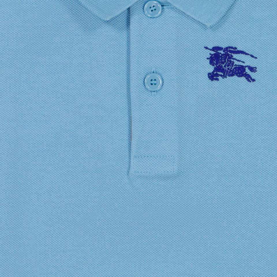 Burberry Johane Baby Boys Polo in Light Blue